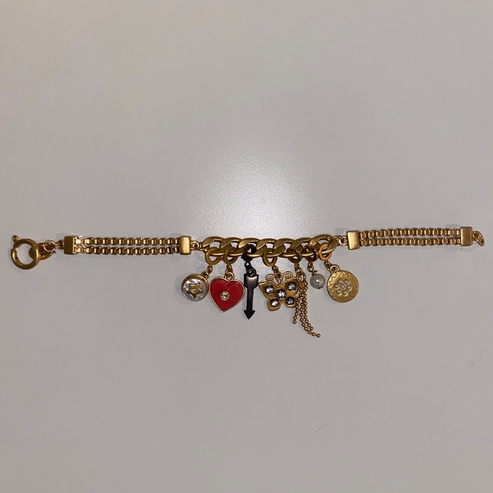 JUICY COUTURE GOLD CHARM BRACELET